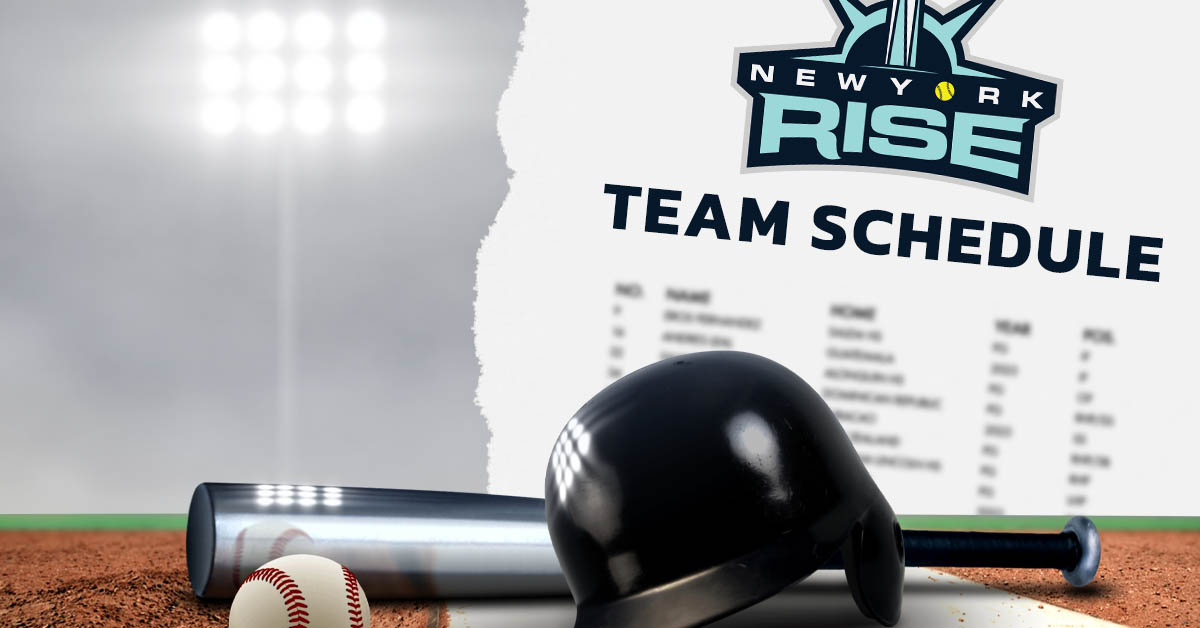 New York Rise Schedule | Pro Women's Fastpitch Softball